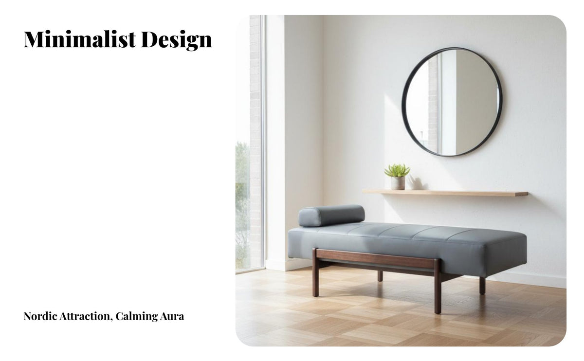 Nordic design Minimalist Bed-End Bench firm Wood Frame End of Bed Bench Upholstered Seat Long Stool adaptable Use for Interior Decorators, Homeowners, Adults, Bedroom, Cloakroom, Entryway, Living Room