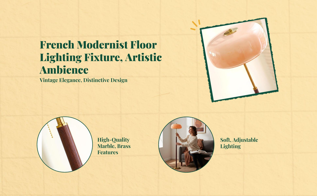 Adjustable vintage floor lamp