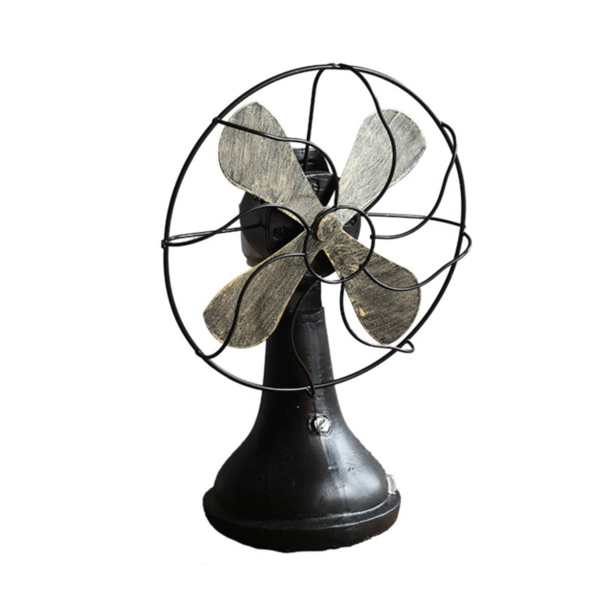 Decorative Fan with Wooden Compact for Desk, Decorators, Collectors