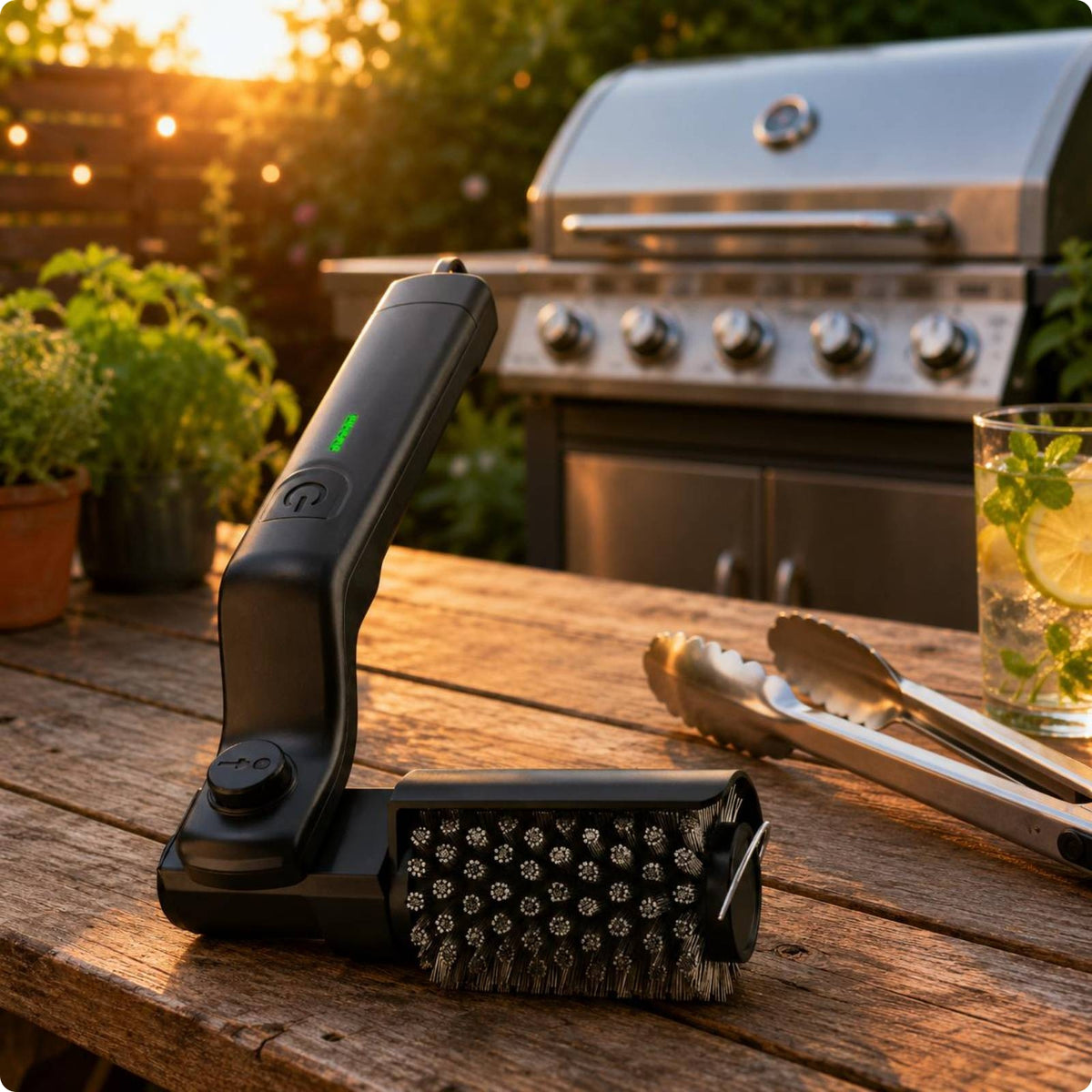 Electric Barbecue Grill Cleaning Brush Handheld Rechargeable BBQ Brush