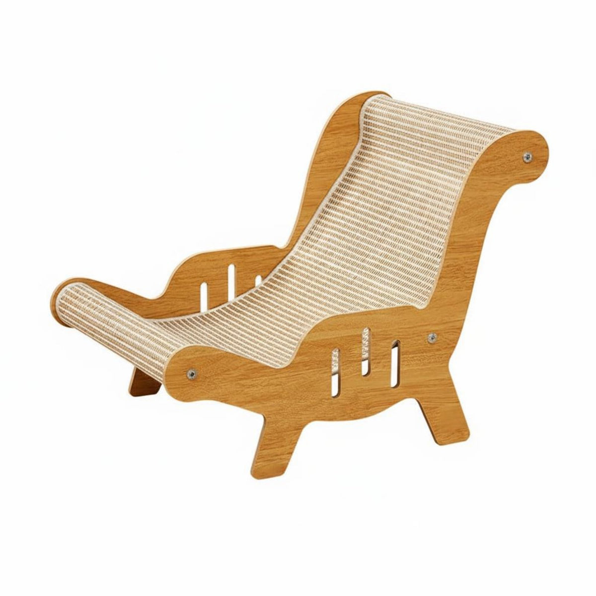 Cat Scratcher Lounge All Seasons Use Curved Cat Scratching Lounge Pet Supplies Spacious Moisture-Resistant for Large Felines