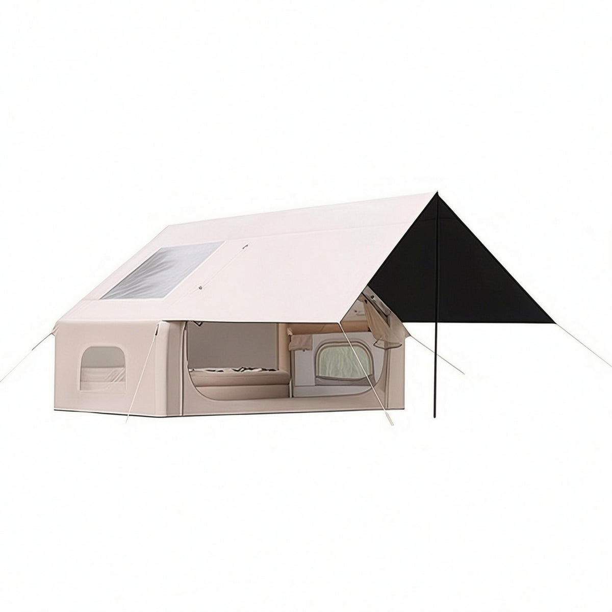 Inflatable Tent Self-Supporting Inflatable Shelter Windproof Outdoor Shelter for Campers