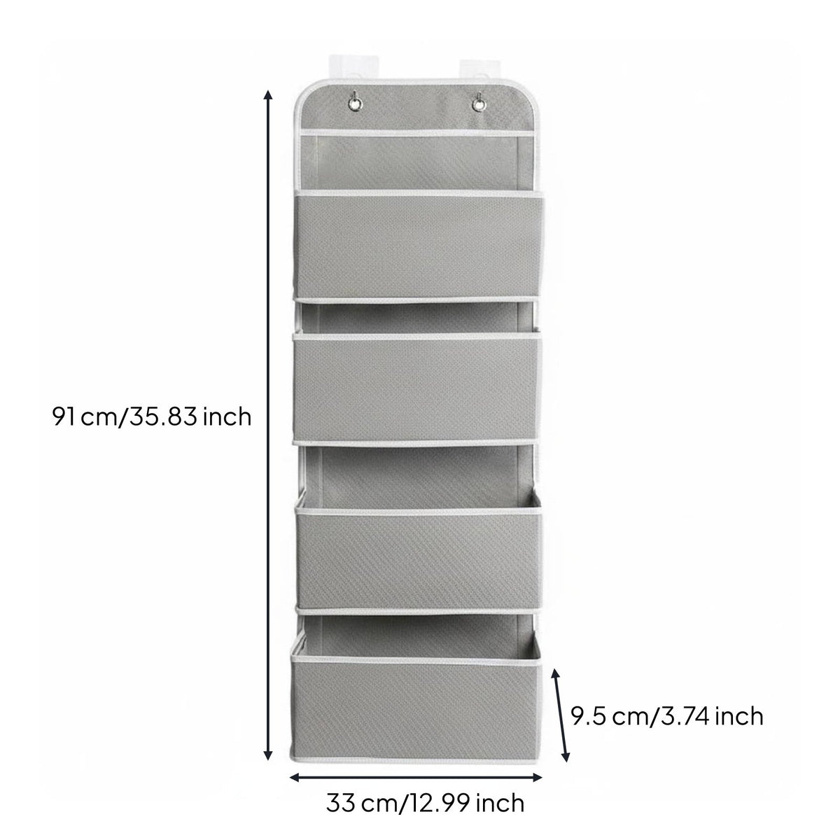 Over Door Storage Bag Space Saving Multi Pocket Wall Hanger Easy to Install