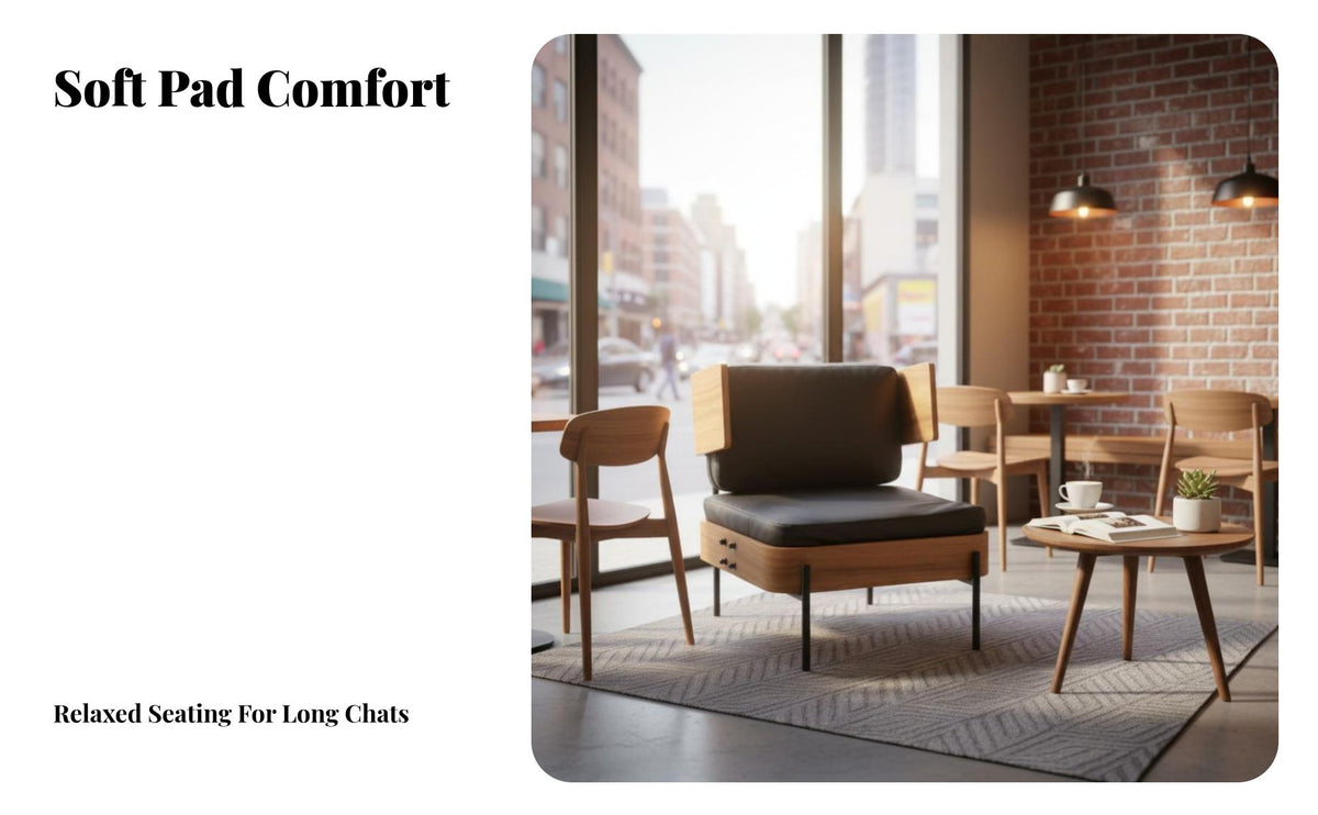Removable and cleanable Cover Upholstered Wood Frame Armchair timeless design Accent Chair Comfortable paddinging Living Room Seating Breathable Fabric for Cafe Owners, Interior Designers, Hotel Lobby, Reception Area, study corner, Bedroom