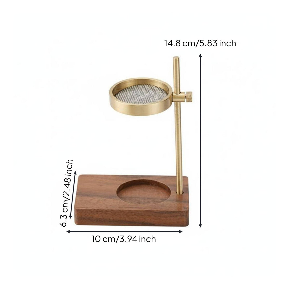 Brass Oil Burner Minimalist Design Adjustable Aroma Burner Easy to Clean