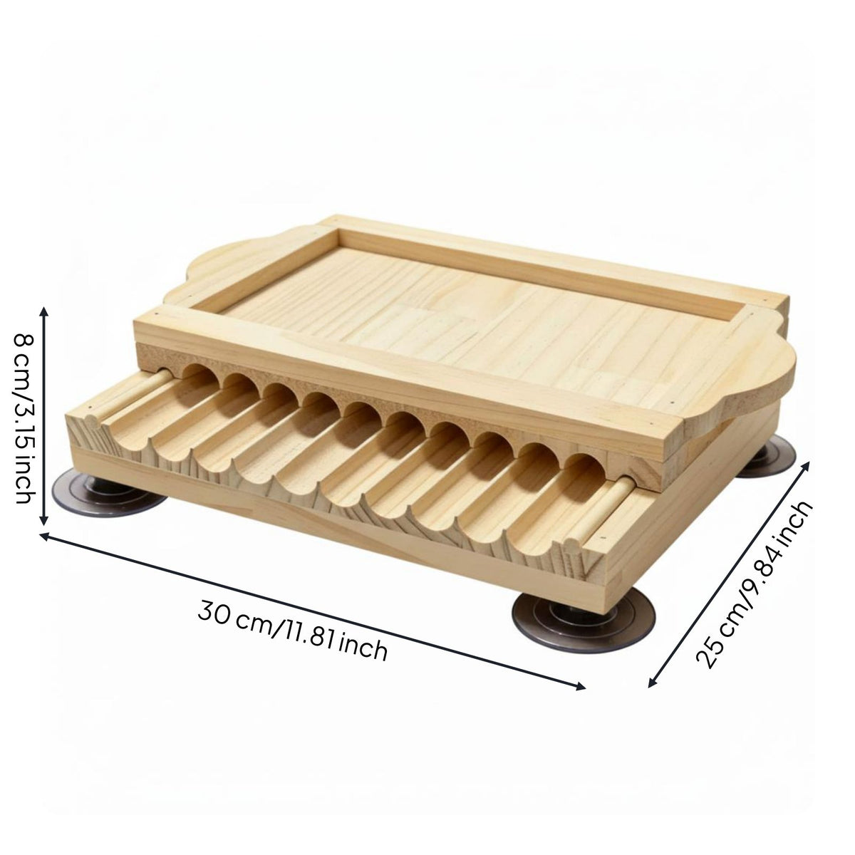 Wooden Rolling Board Makes Uniform Manual Herbal Creator