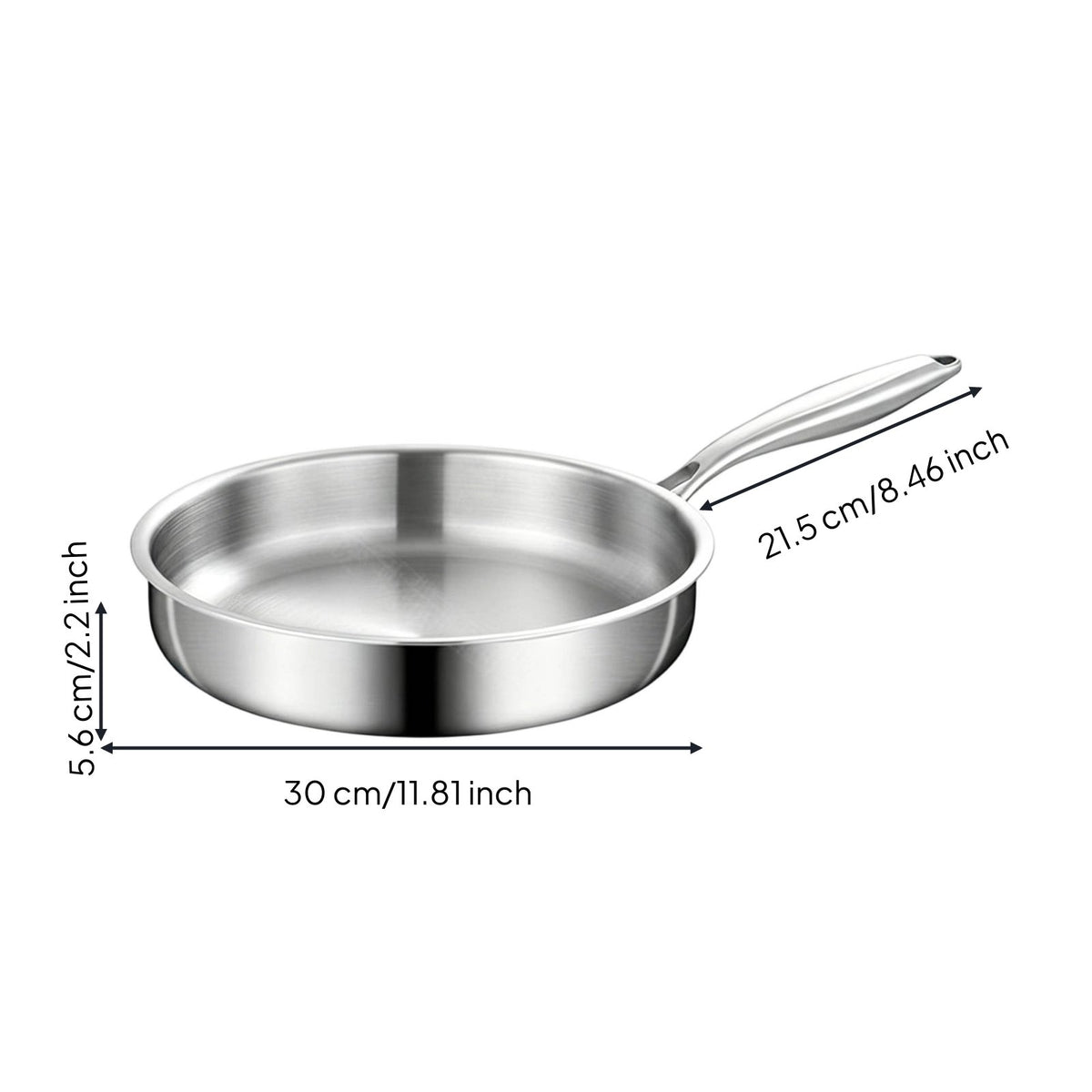 Honeycomb Wok Pan with Lid Multi-Ply Construction Flat Bottom Wok Smokeless Honeycomb Non Pan