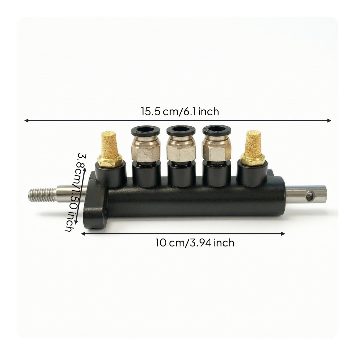 Multi-Port Foot Control Valve with Bracket Compact Tire Changer Valve Long-Lasting Pedal Hub Heavy-Duty for Technicians, Mechanics, Repair Shop