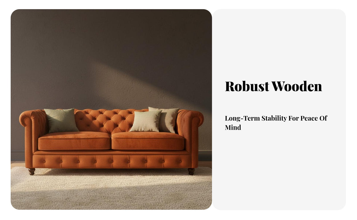 plush fabric Upholstery Tufted 3-Seater Couch Retro Design 3-Seater Couch Small Apartment space-conscious Sofa High-Resilience Foam for Homeowners, Families, Students, Home, Lounge Area, Bedroom, Office