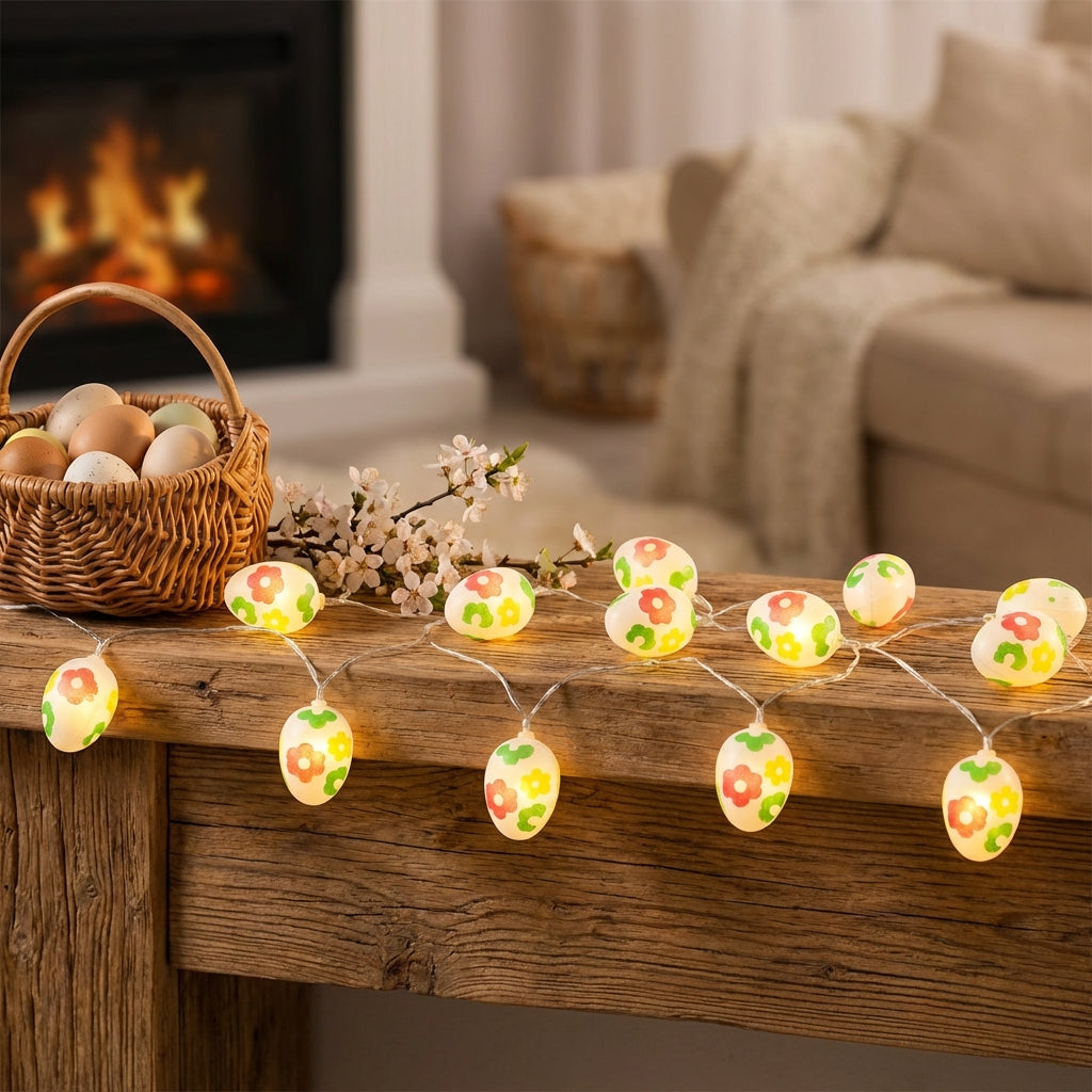Shaped LED Cute Easter Egg Shapes Novelty Twinkle Lights S Flexible Holiday Decor for DIY Enthusiasts, Crafters, Christmas Decoration, Bedroom, Parties