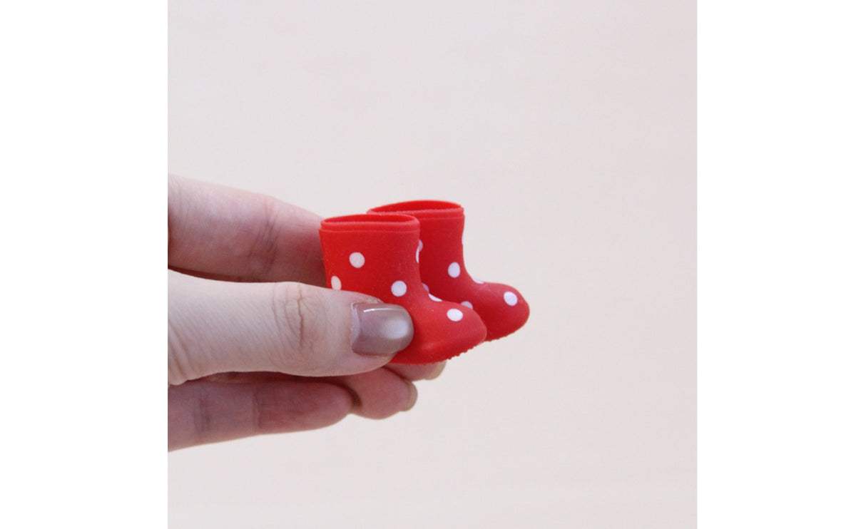 Polka-Dot Doll Boots | Tiny, BJD Doll Boots