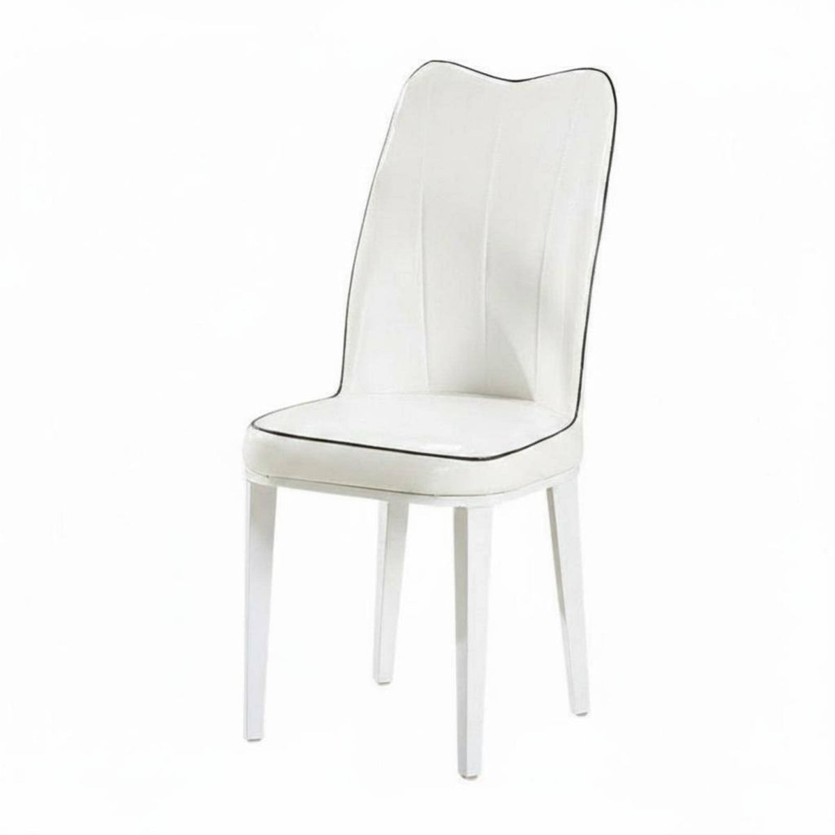 Upholstered High-Spine Chair Light Luxury Design Kitchen Seating Modern Design Padded Seat for Homeowners, Families, Dining Room
