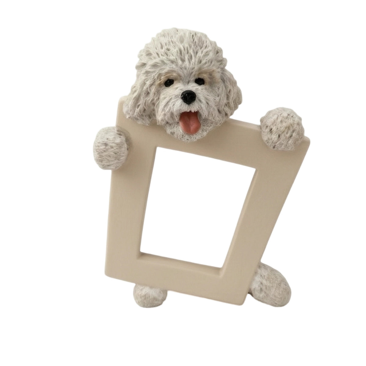 Dog Photo Frame Textured Decor Decorative for Desk