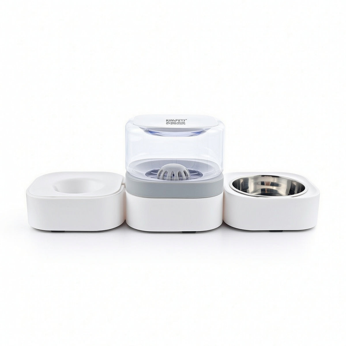 Pet Feeding Station Automatic Cat Feeder and Water Dispenser Compact for Dorms