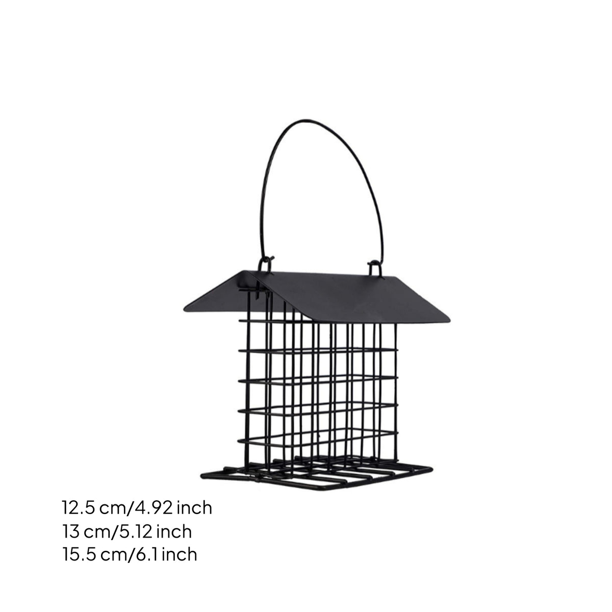 Metal Bird Feeder House Iron Outdoor Pet Supply Flat Tray for Garden