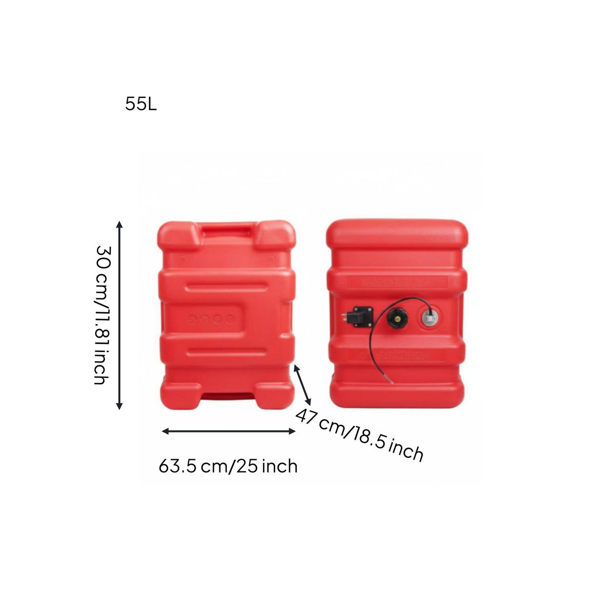 Anti-Theft 20L Fuel Can Rack Weatherproof Motorcycle Jerry Can Holder Detachable for Car