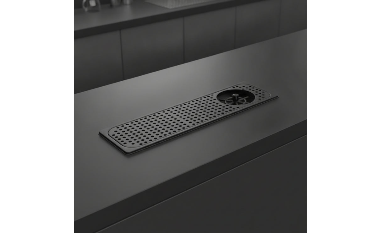 Embedded Cup Washer Built-in Countertop Cup Washer Low-Profile Drinkware Rinser for Baristas, Bartenders, Coffee Bar, Cafe, Kitchen Sink
