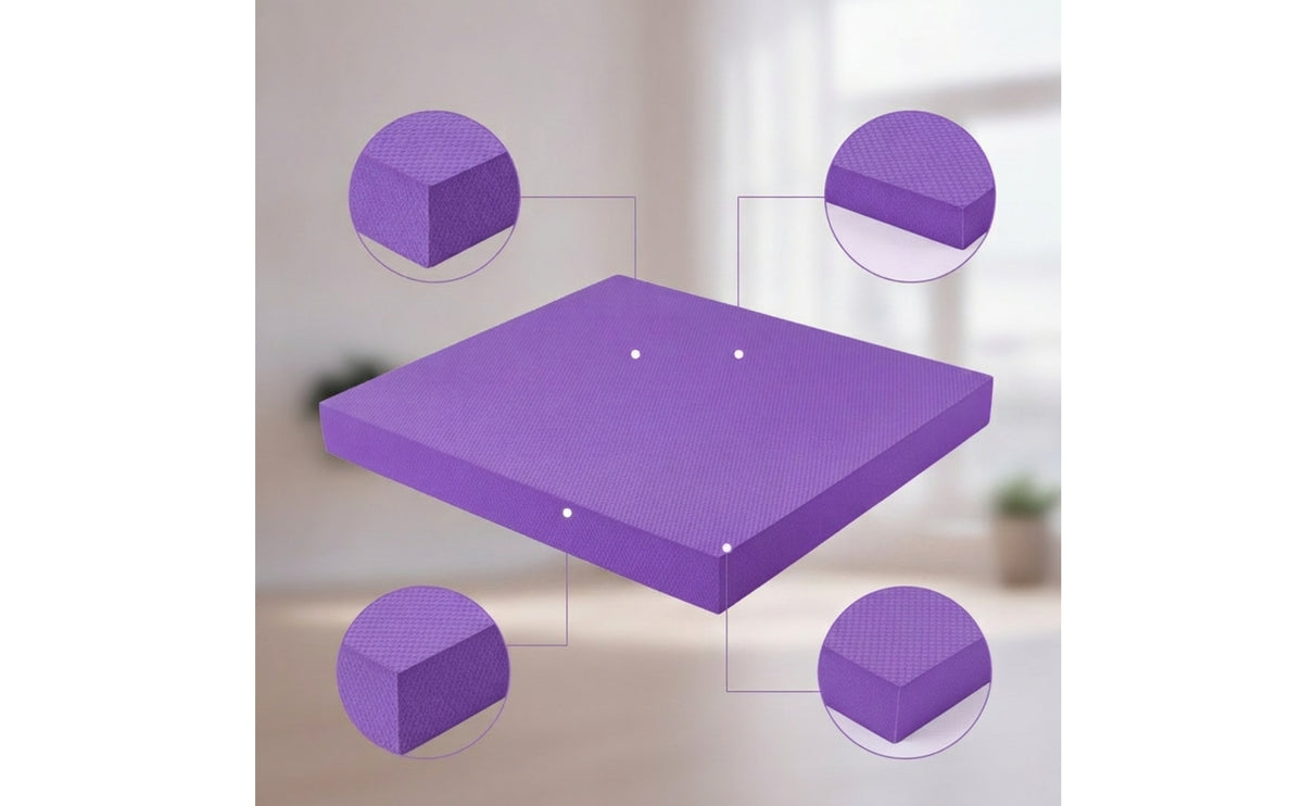 Anti-Slip Balance Pad Rectangular Balance Exercise Pad Soft Stability Coach Portable for Home Gym, Planks