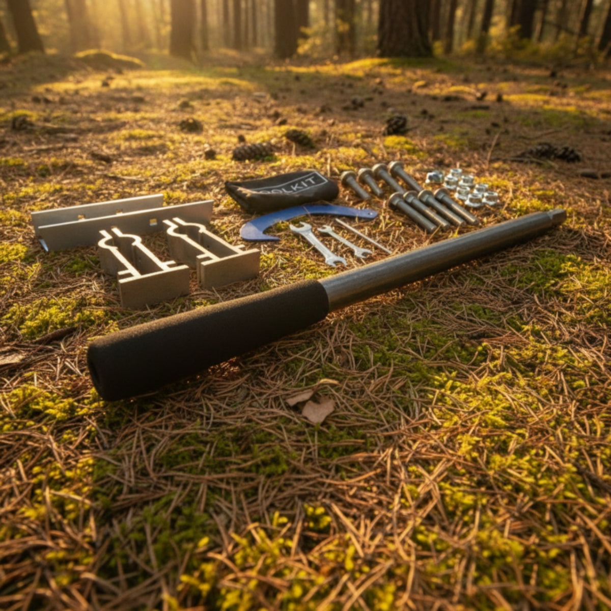 Log Rolling Tool Hand-Operated Cant Hook Heavy Duty Log Turning Tool with Storage Pouch for Loggers, Logging, Yard Work