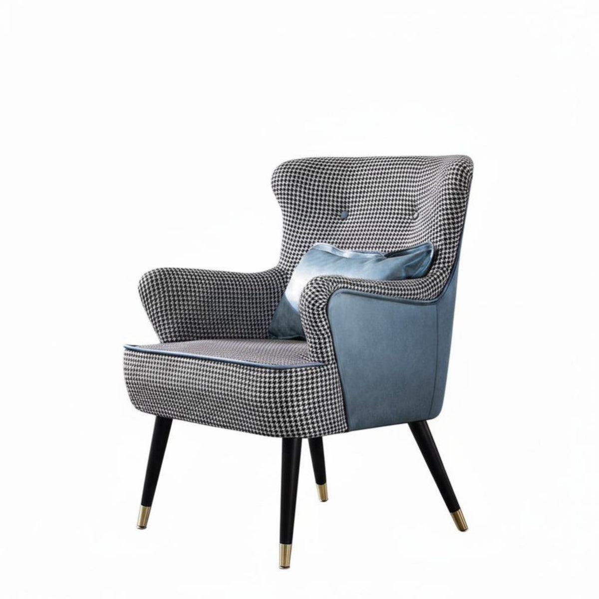 Upholstered Accent Chair Thick Cushioning Upholstered Shell Chair Easy Assembly