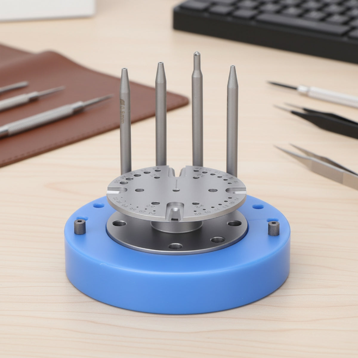 Watch Balance Wheel Holder with Hairspring Base Watch Balance Support Bracket Holding Support Precision for Workbench