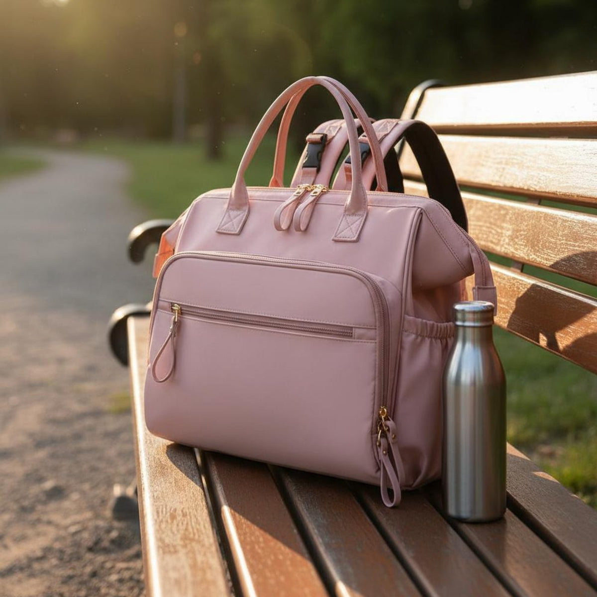 Diaper Bag Backpack Luggage Strap Maternity Nappy Bag Water-Resistant for Moms, Parents, Outdoor