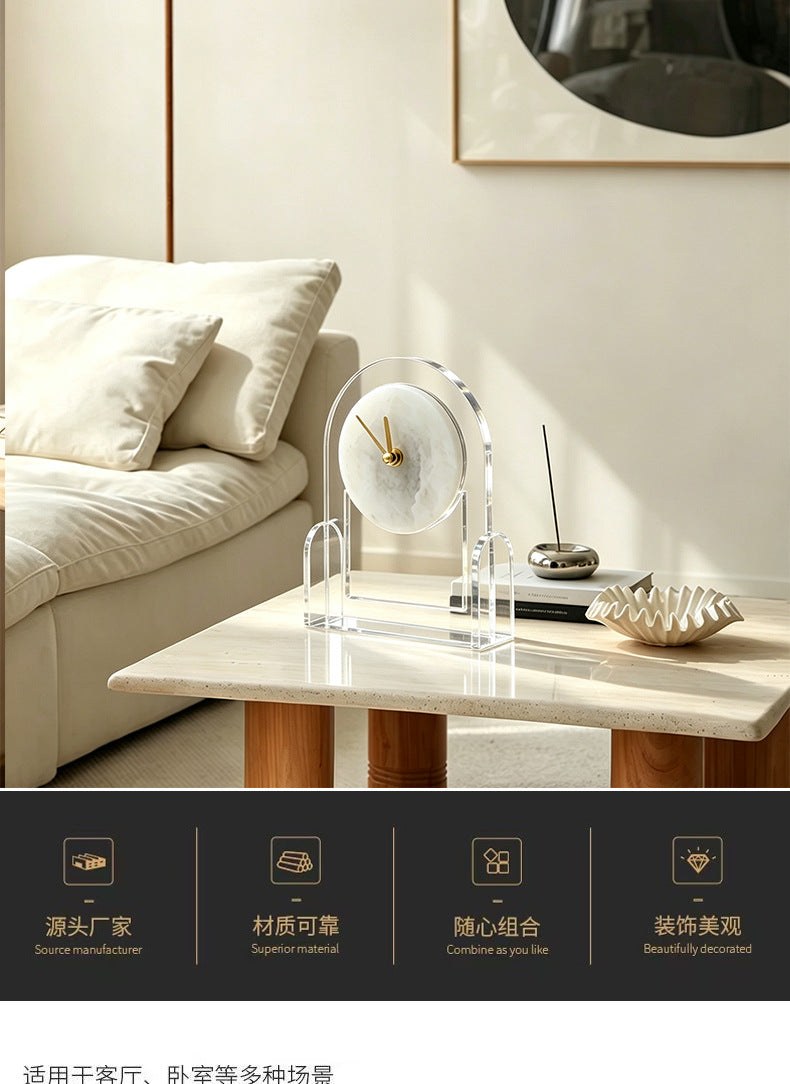Modern Minimalist Transparent Acrylic Table Clock