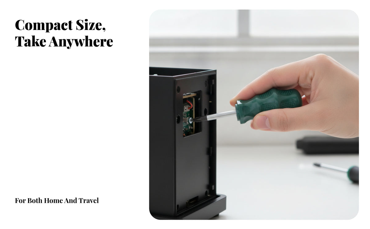 Palm-Sized Short-Handle Screwdriver Textured Grip Mini Screwdriver