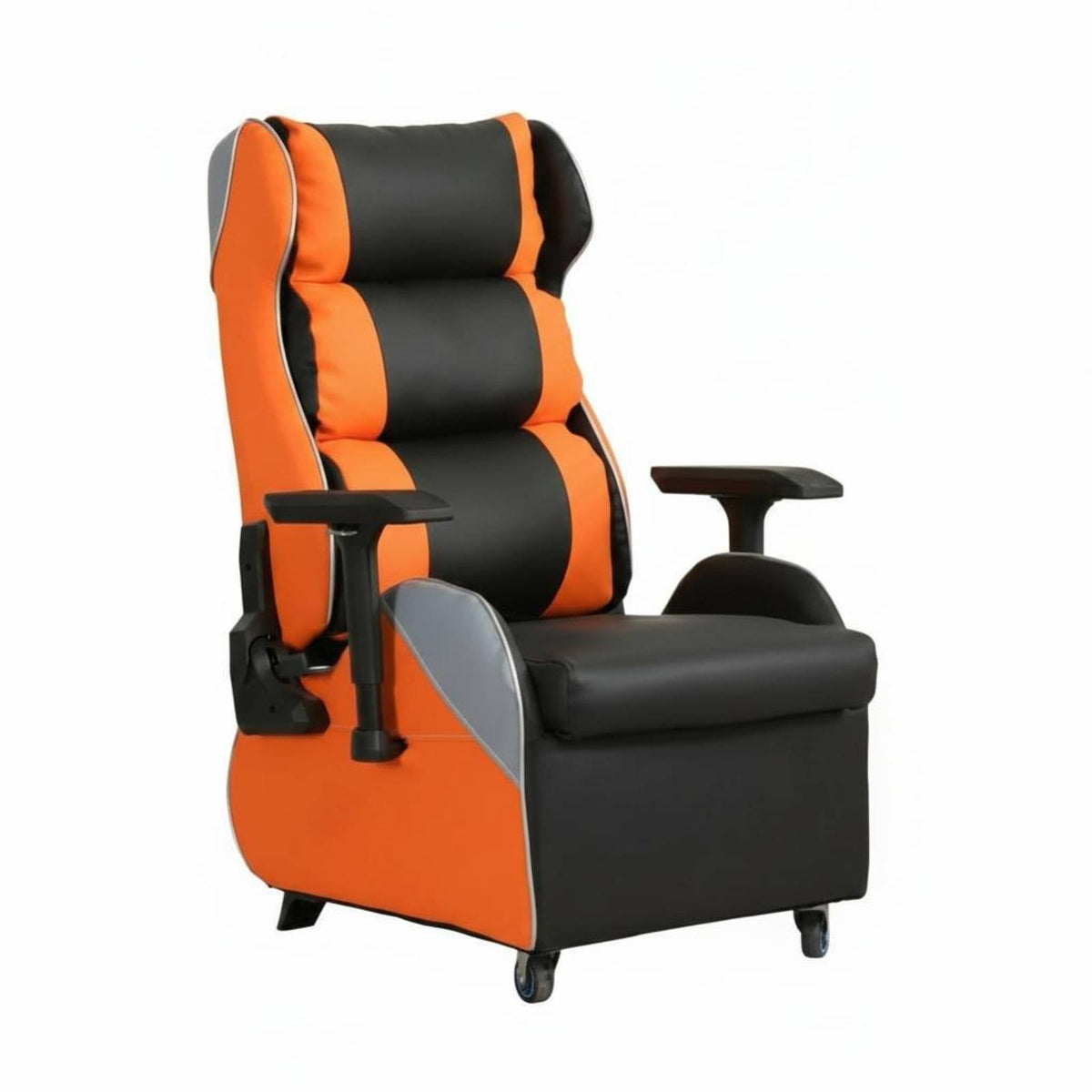 Lounge Station with Rotating Tray Reclining Function Computer Armchair Sofa-Like Comfort Ergonomic Design for Adults