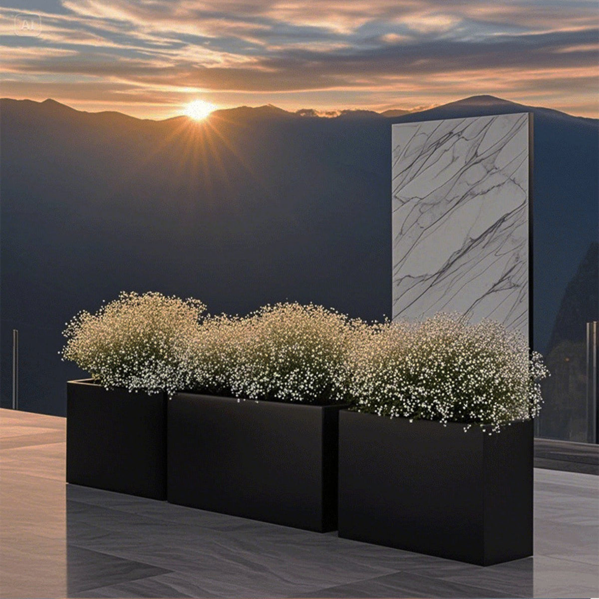 Planter Box with Trellis Metal Outdoor Raised Planter Container Rust-resistant Frame Vertical Garden Feature Sturdy Structure Suitable for Gardeners Courtyard Balcony Commercial Entrance Homeowners