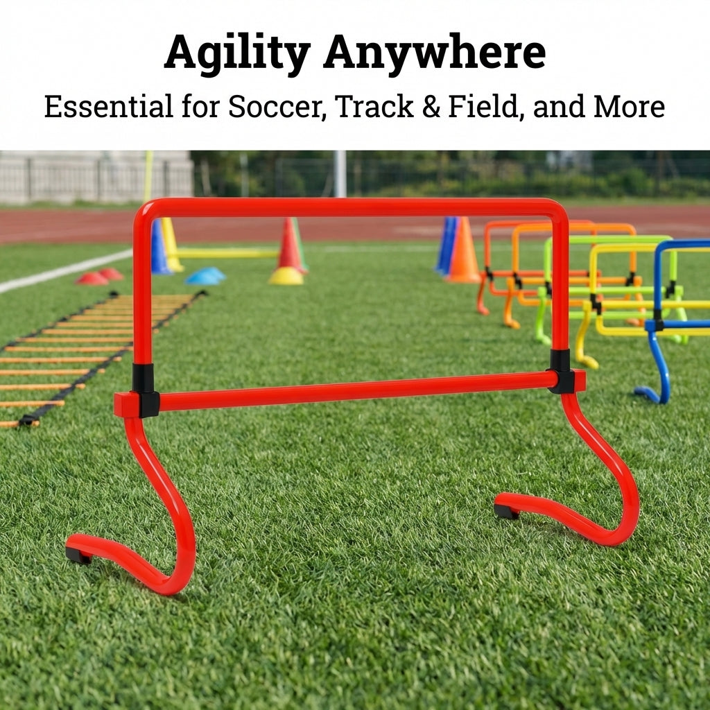 Adjustable Training Hurdles for Track and Field, Foldable Equipment, Break-Resistant Outdoor for Athletes