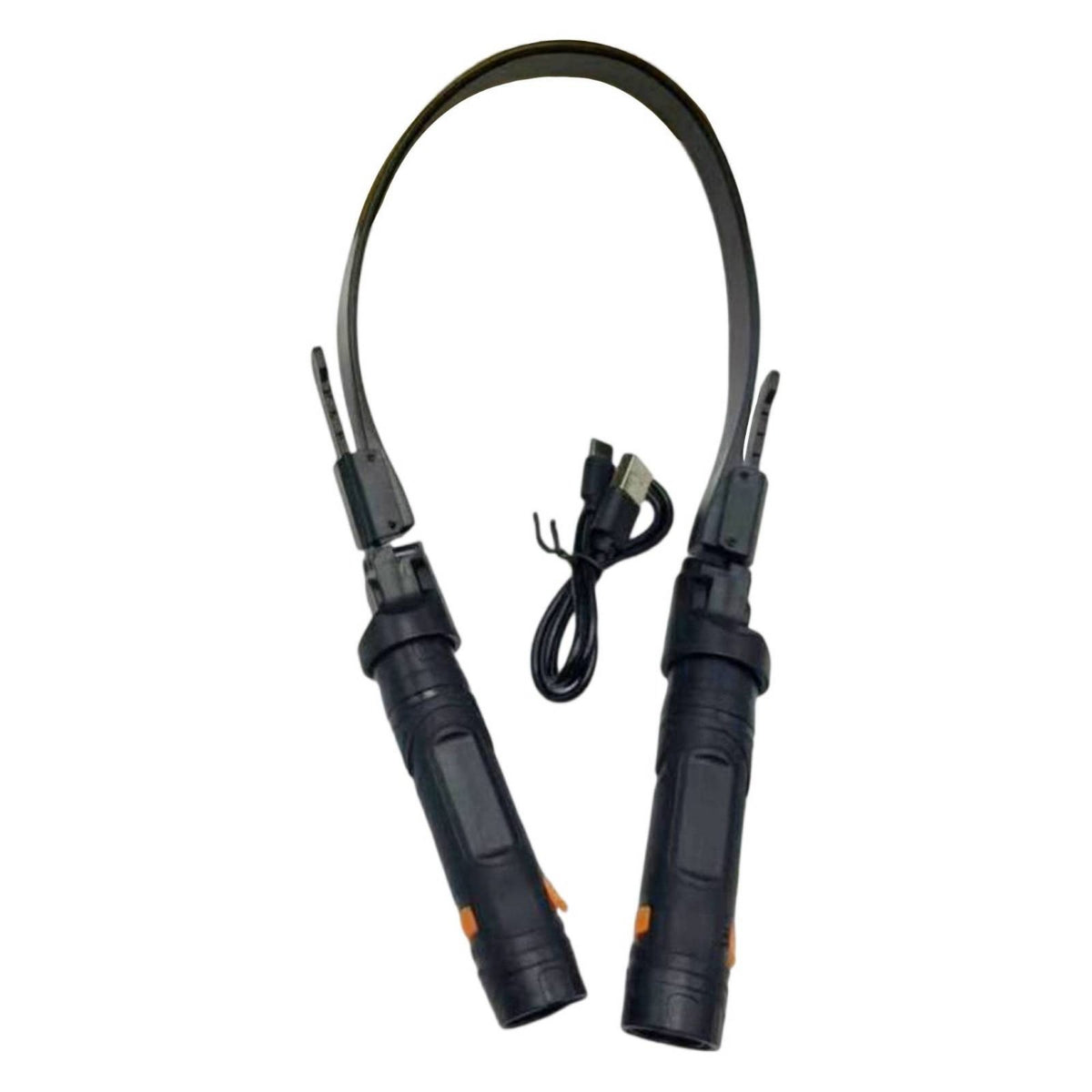 Twin Head Neck Light Black Usb Neck Lamp Guard Cover
