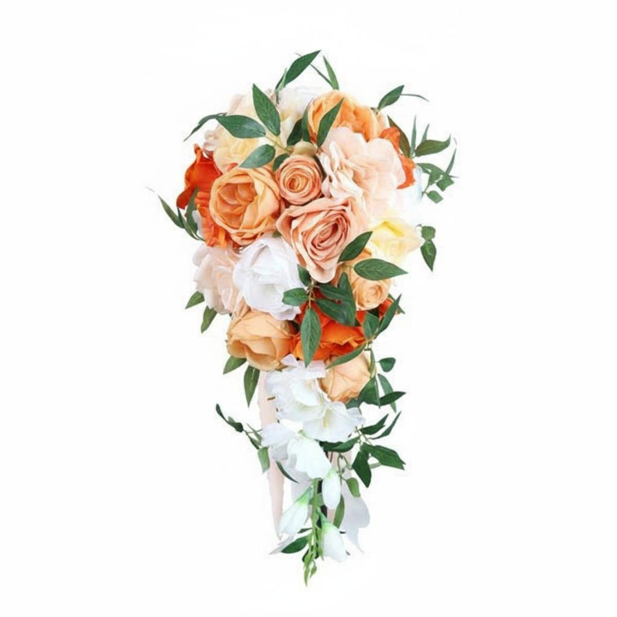 Long Trailing Design Waterfall Floral Arrangement Easy to Keep Cascade Bridal Floral Arrangement Photography Prop Event Decor Handmade for Brides, Photo Session, Ceremony