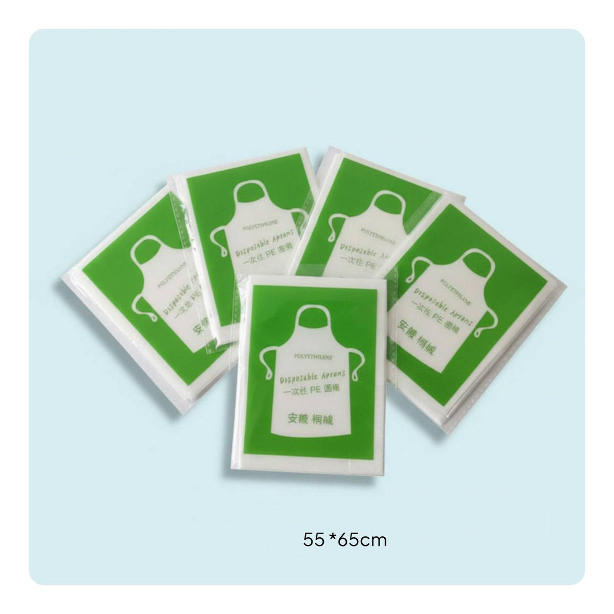 Transparent Plastic Apron Long-Lasting Disposable Plastic Apron Single-Use