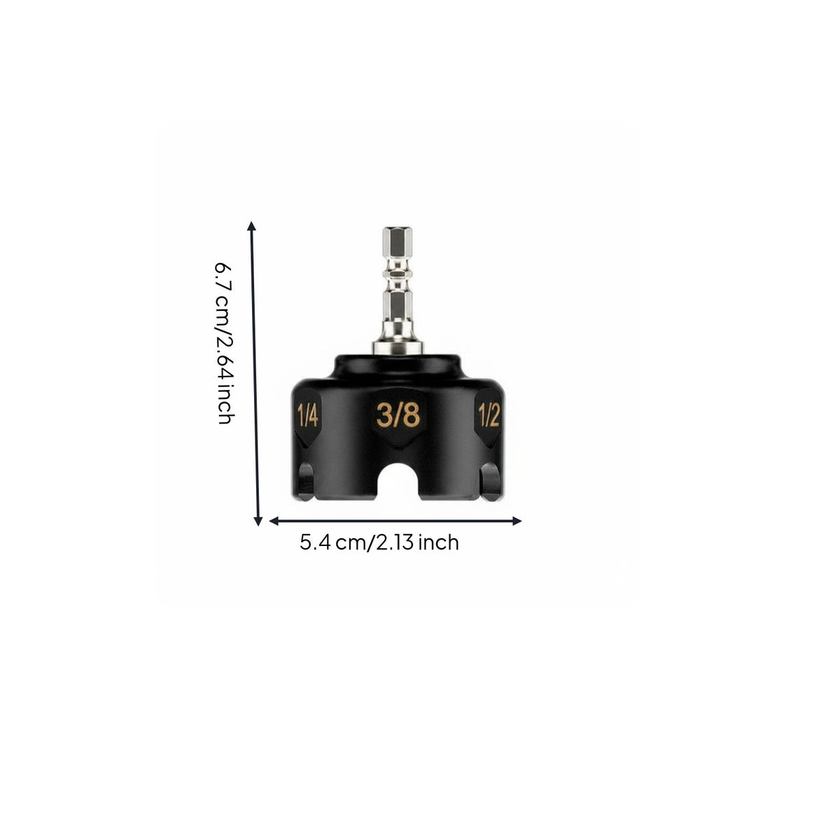 Improves Productivity Quick Release Nut Socket Easy Operation Split Nut Driver Bit Long-Lasting Pass-Through Socket Adapter Wear-Resistant for Mechanics, DIY Enthusiasts, Construction Workers, Auto Repair, Workshop