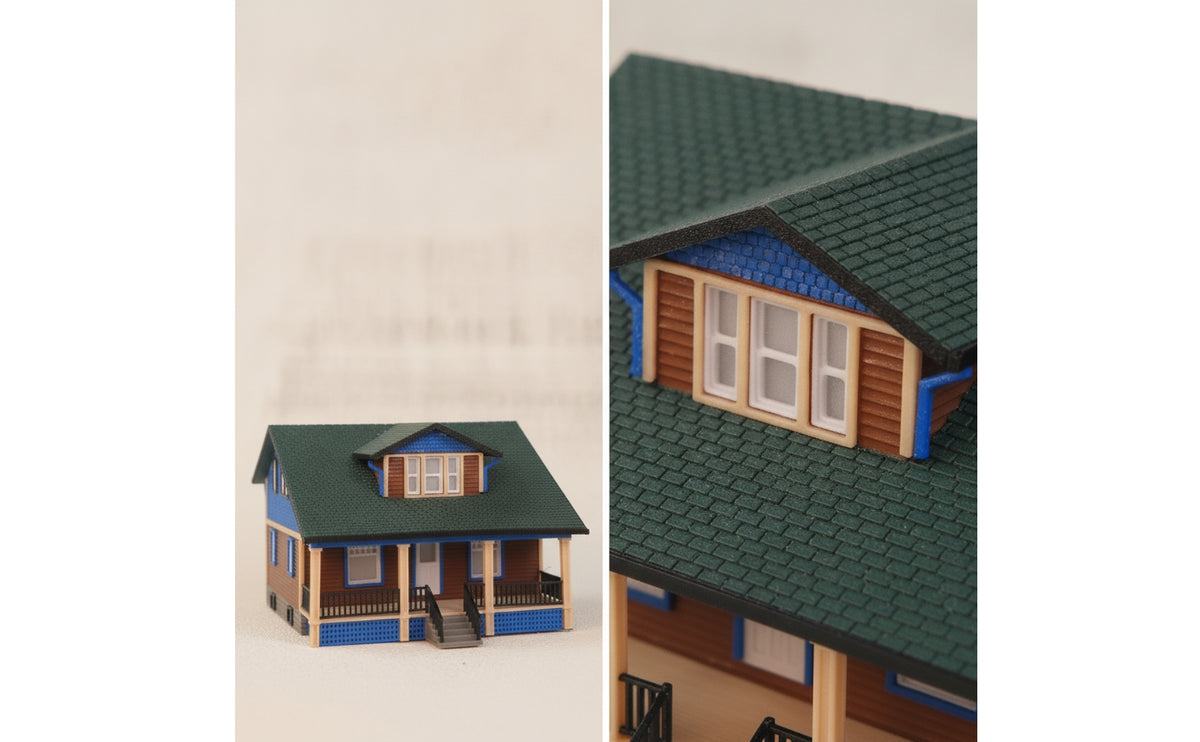 1/64 Miniature Villa Model Realistic Miniature House Compact Diorama for Collectors