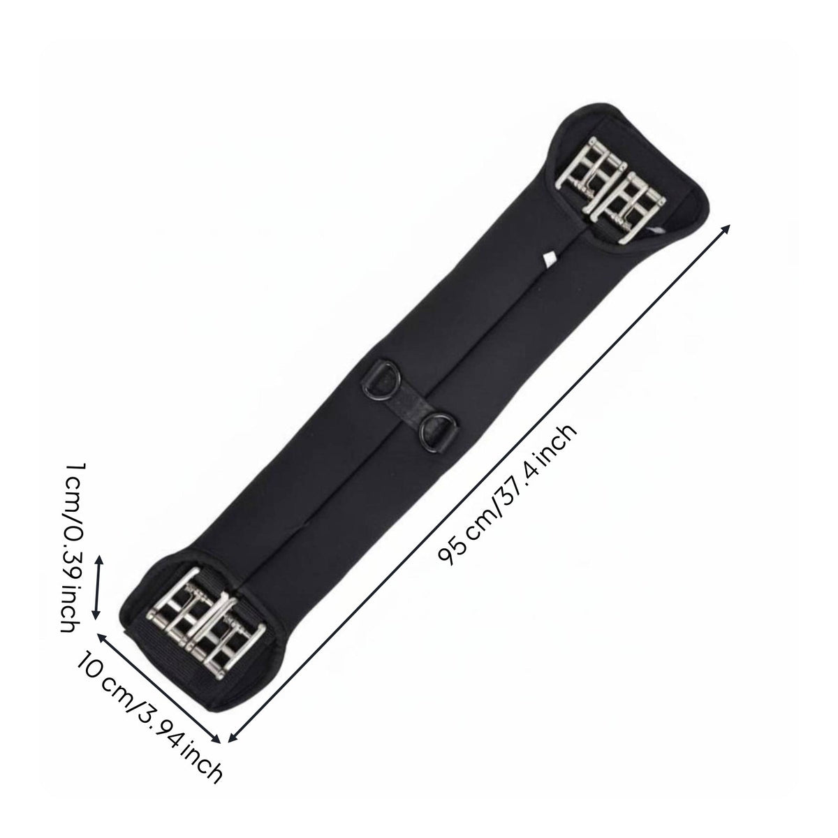 Equestrian Girth Training Use Padded Girth Strap Stainless Steel Buckles