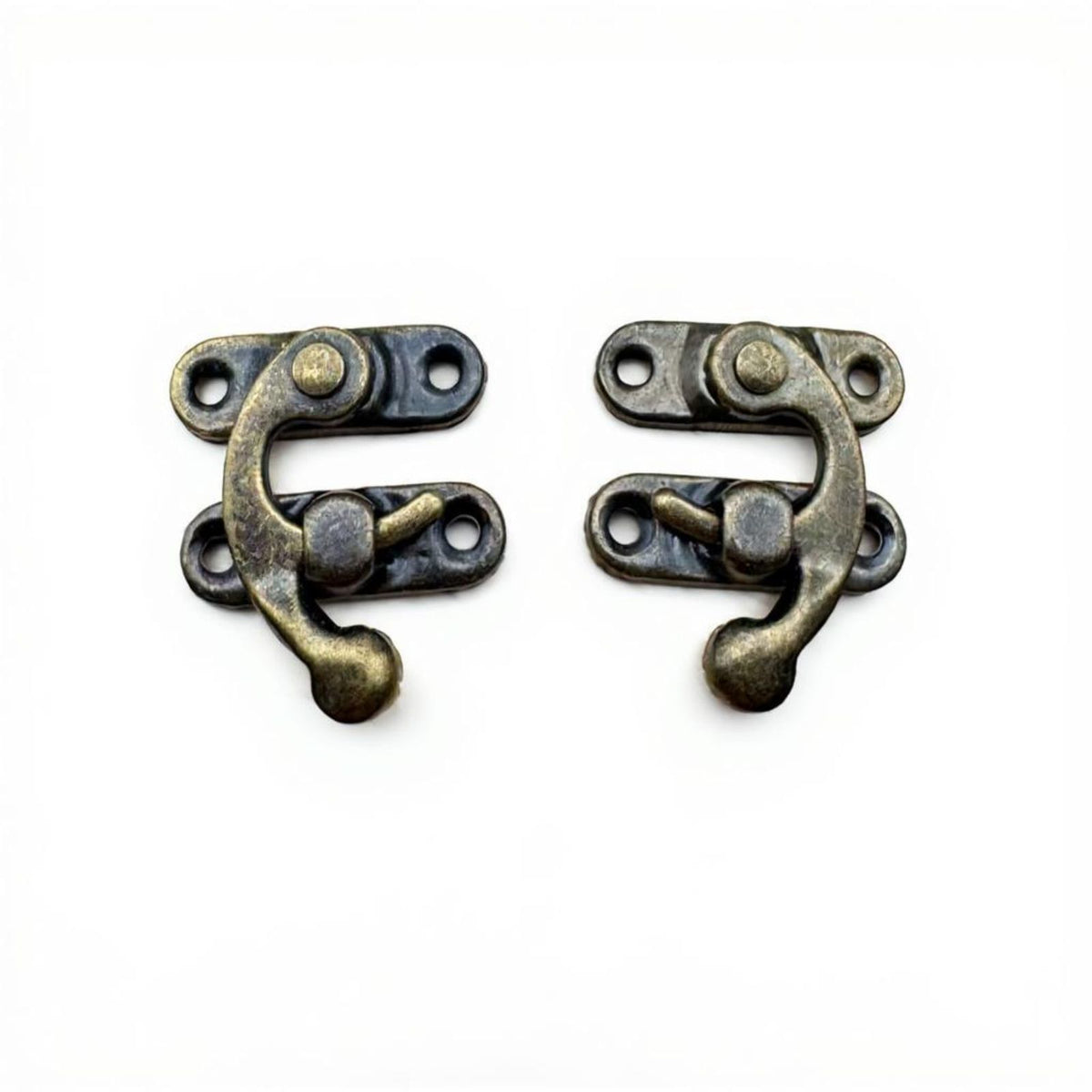 Hasp Lock, Vintage Bronze Clasp, Jewelry Box Latch, Decorative Hardware for Wooden Case, Cabinet, Organizer