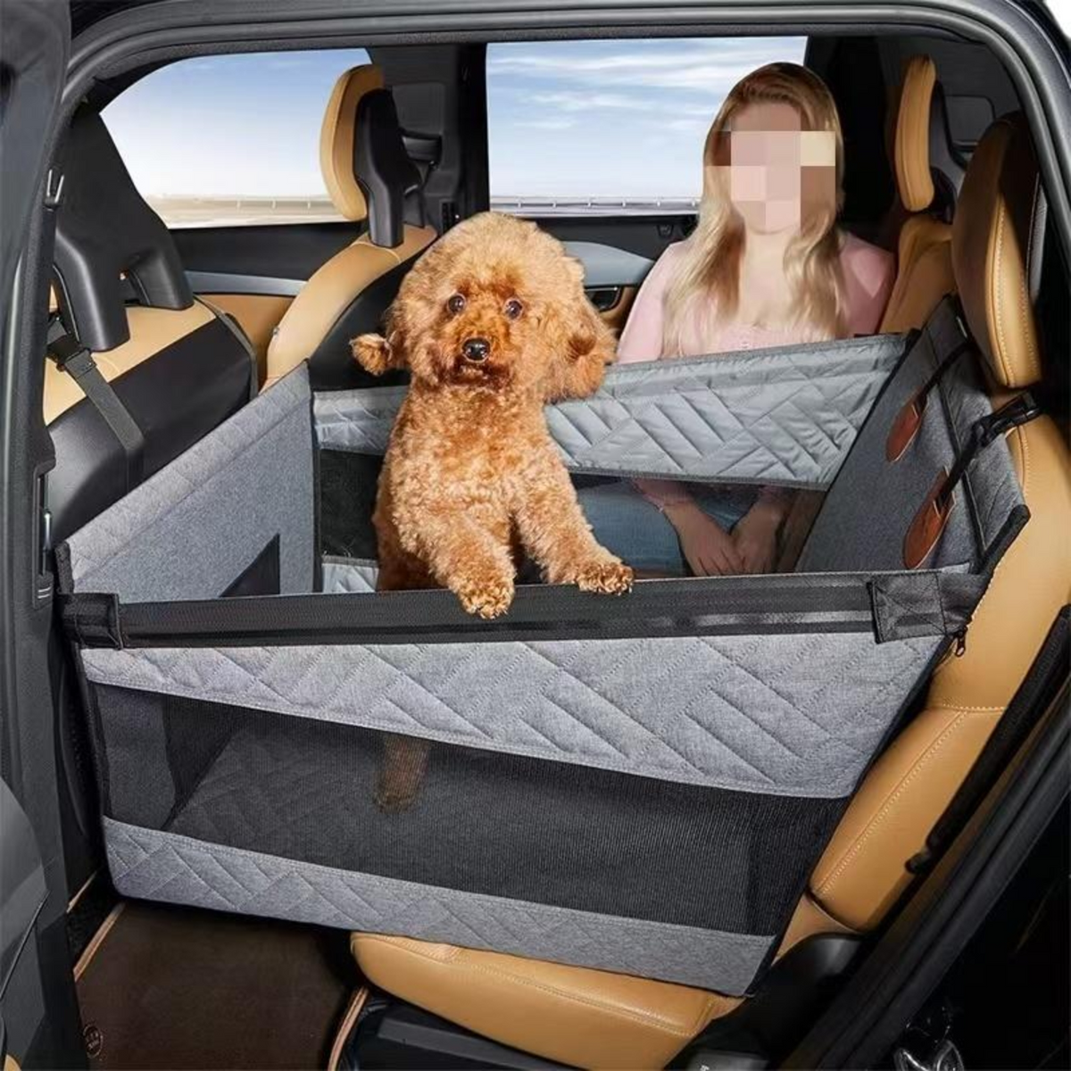 Waterproof dog car seat booster