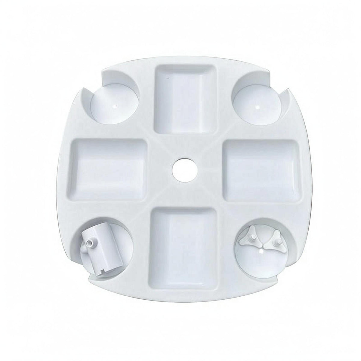 Umbrella Cup Holder Tray Square Beach Umbrella Tray Rounded Corners Outdoor Accessory