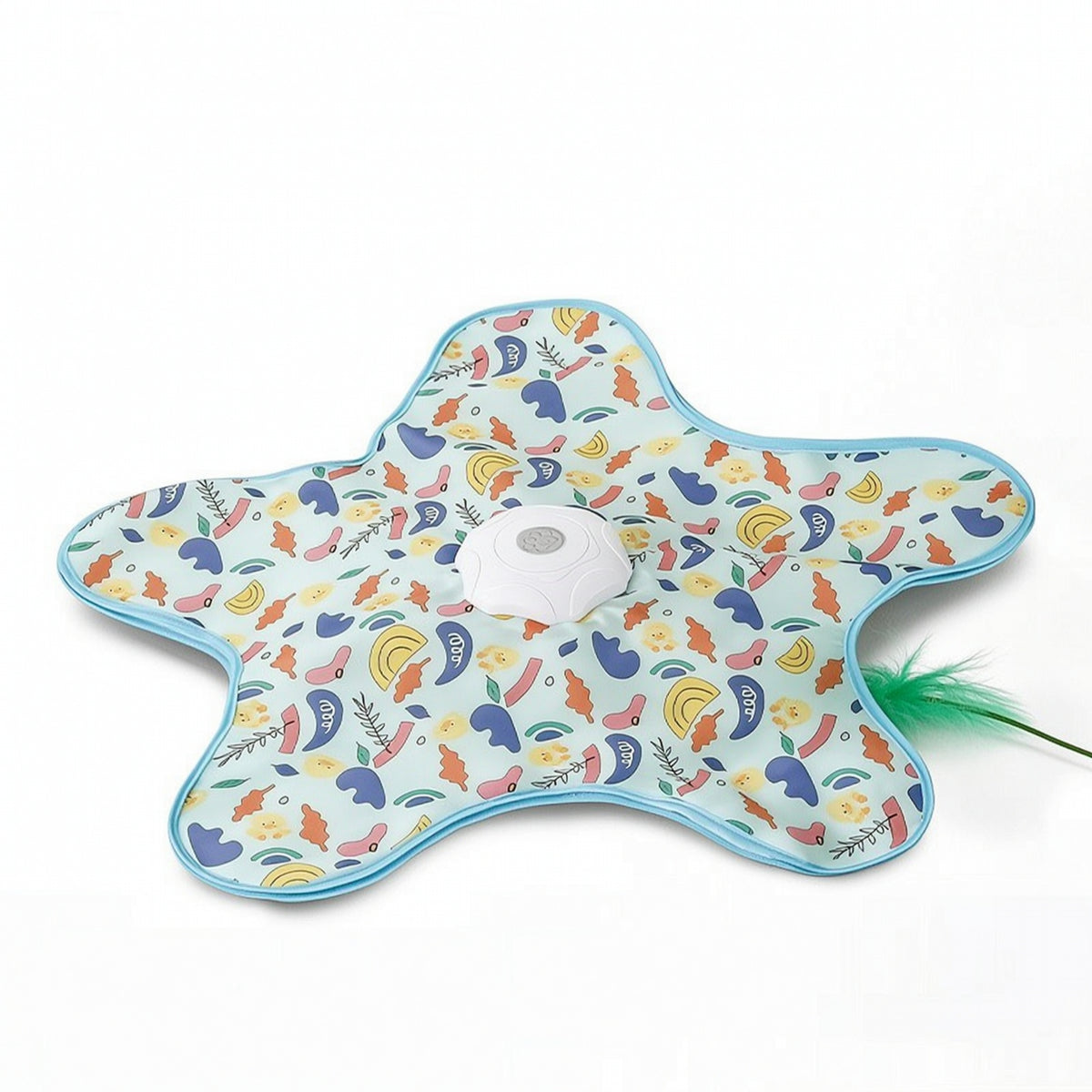 Cat Play Mat Pet-Safe Cat Toy with Teaser Wand Electric Teaser Wand Long-Lasting Stable for Cats