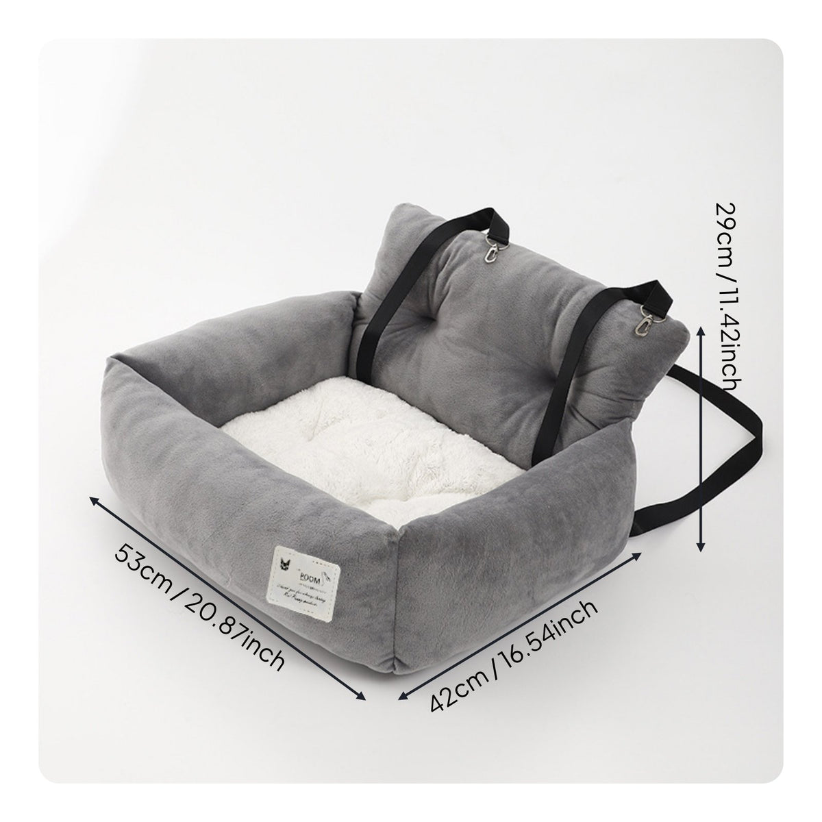 Safety Protection Soft Pet Car Kennel Washable Dog Booster Car Seat for Cats