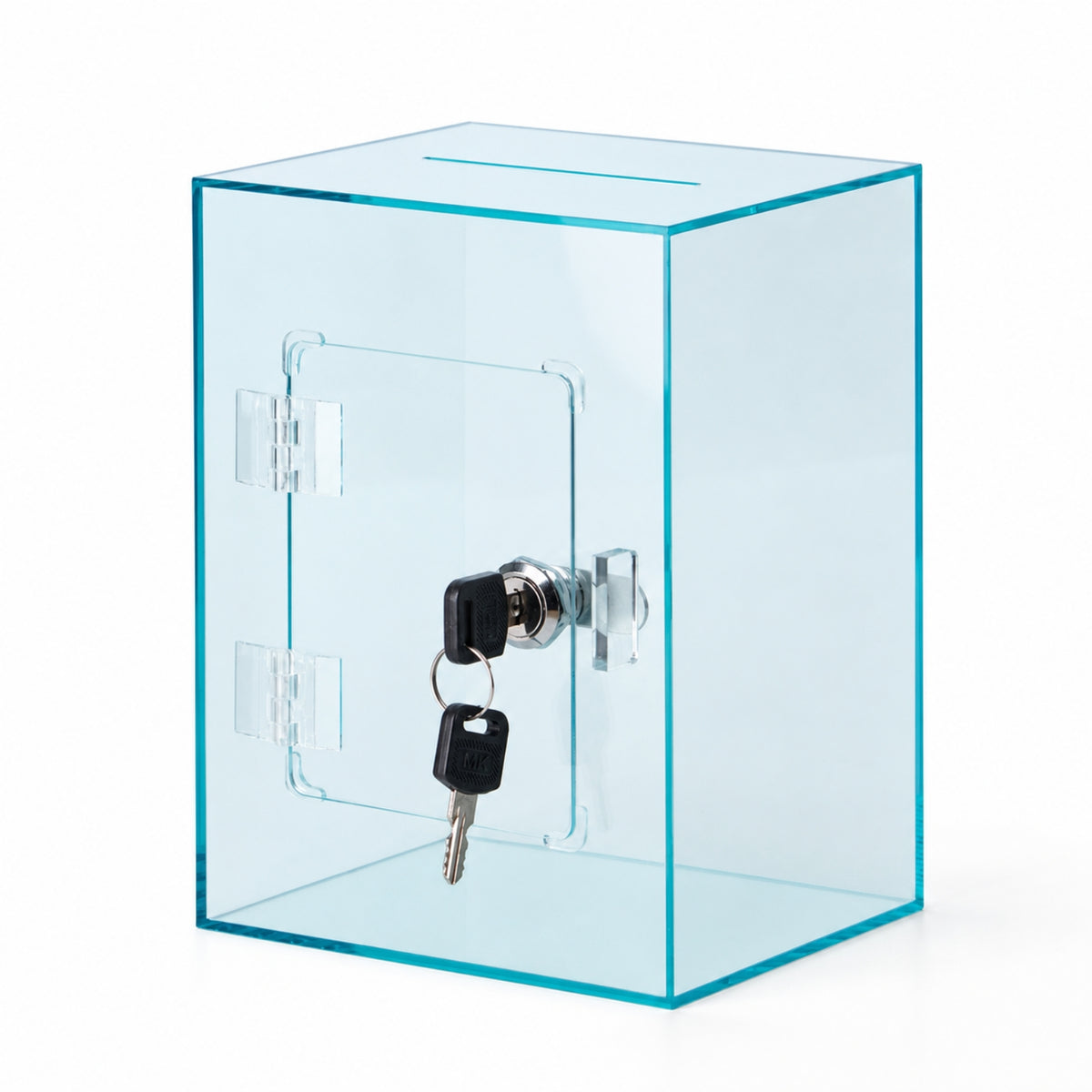 Acrylic Money Box Acrylic Cash Box with Lock Savings Box Coin Bank Piggy Bank Compact Transparent Storage Sturdy Build Suitable for Home Dorm Office Desk Placement