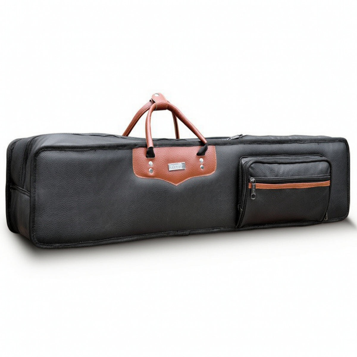 Erhu Carrying Case with Shoulder Strap Textured Double Instrument Case Portable Erhu Carry Bag for Travel