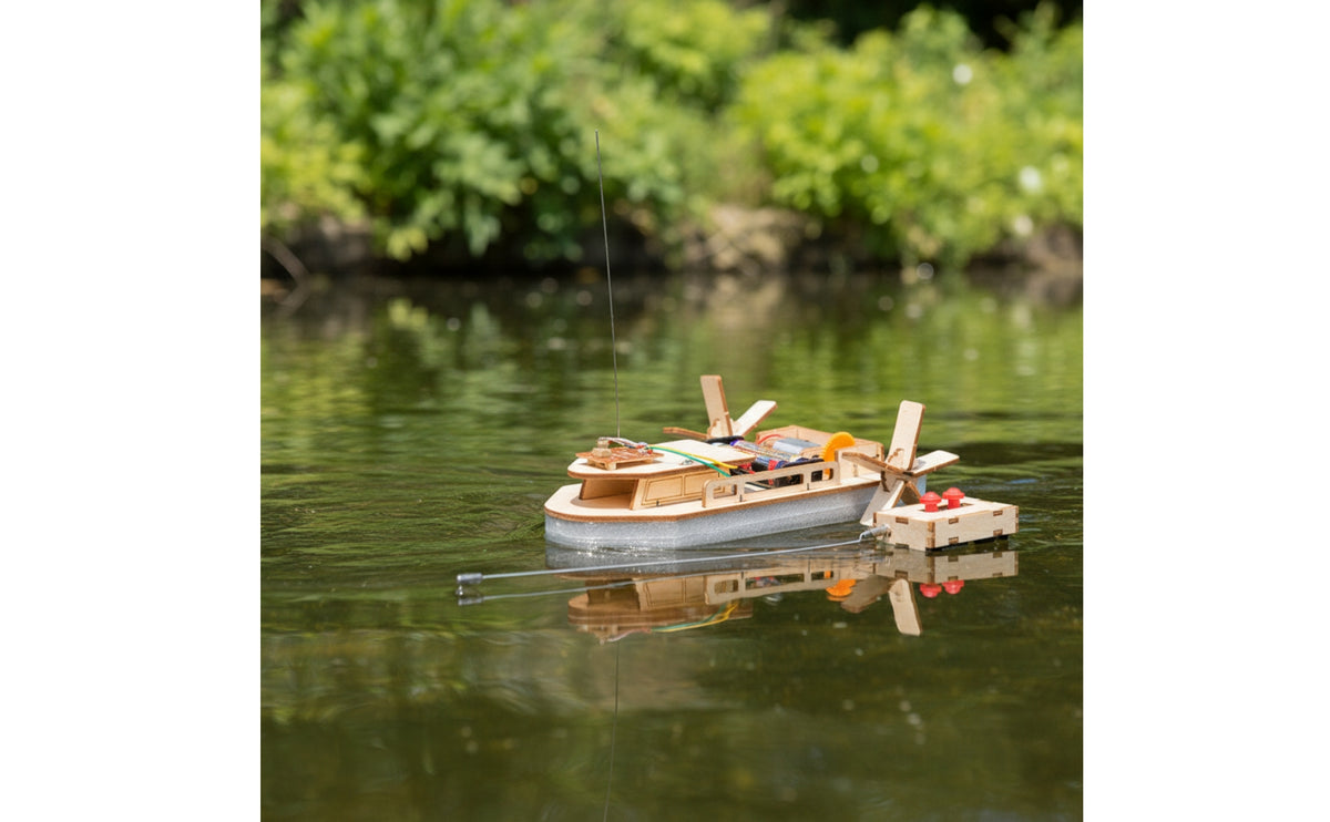 RC Boat Building Kit with Motor DIY Boat Kit Educational Toy for Students, Kids, Classroom