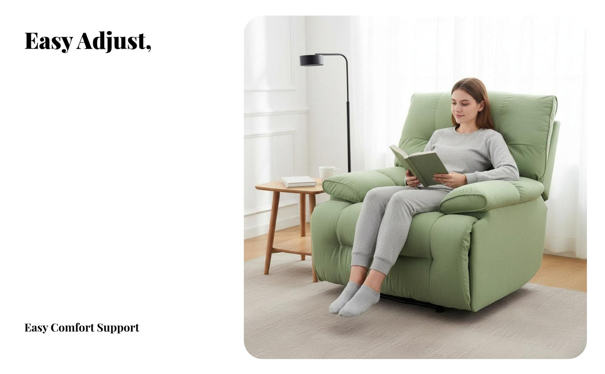 Cushion-LikeLike Design Electric pivot Recliner Gentle Rocking Motion pivot rocking recliner Recliner Power Reclining Living Room Furniture Er& movenomic Support for Seniors, Parents, New Mothers, Bedroom, perusing corner, Home available inice, Nursery