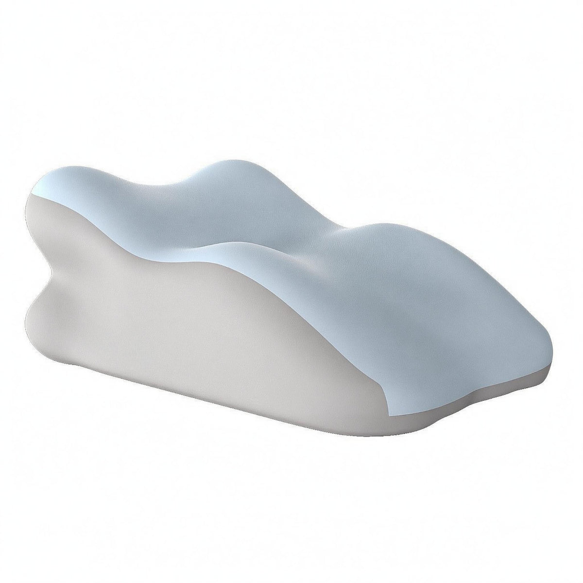 Ergonomic Prone Sleeping Pillow Recessed Hollowed Middle Memory Foam Prone
