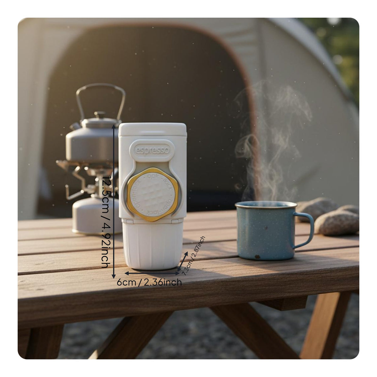 Hand Press Espresso Device Lightweight Portable Espresso Device for Home