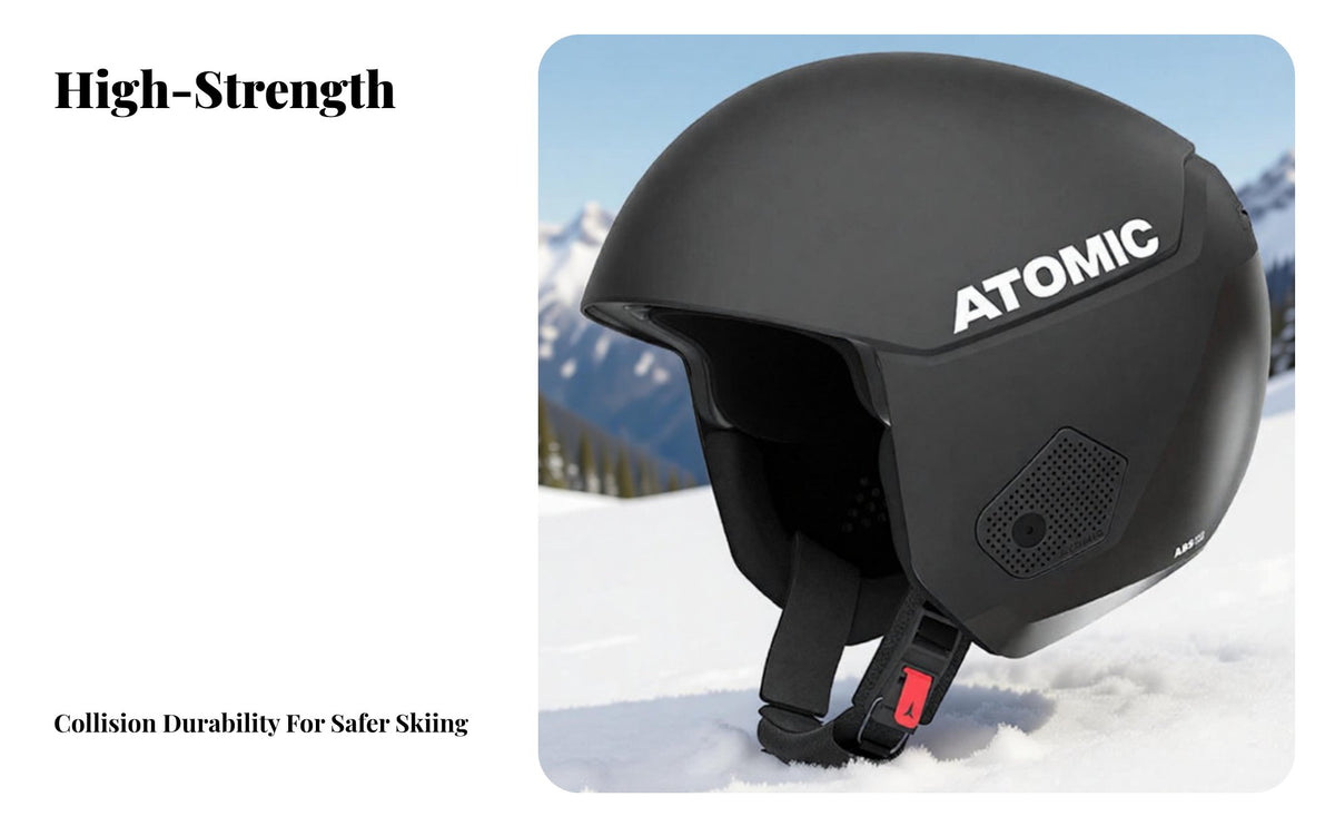 Ski Helmet, Redster FIS Certified full coverage, Asian Fit, Red Black, Racing Protective Gear