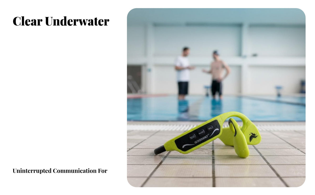 Waterproof Underwater Headphones, 9th Gen, Swimming, Instructor